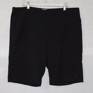 Gotcha Hybrid Black Flat Front Heather Shorts Quick Drying Mens 40